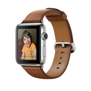 Смарт-часы Apple Watch Series 2 42mm Stainless Steel Case with Saddle Brown Classic Buckle Band (MNPV2)