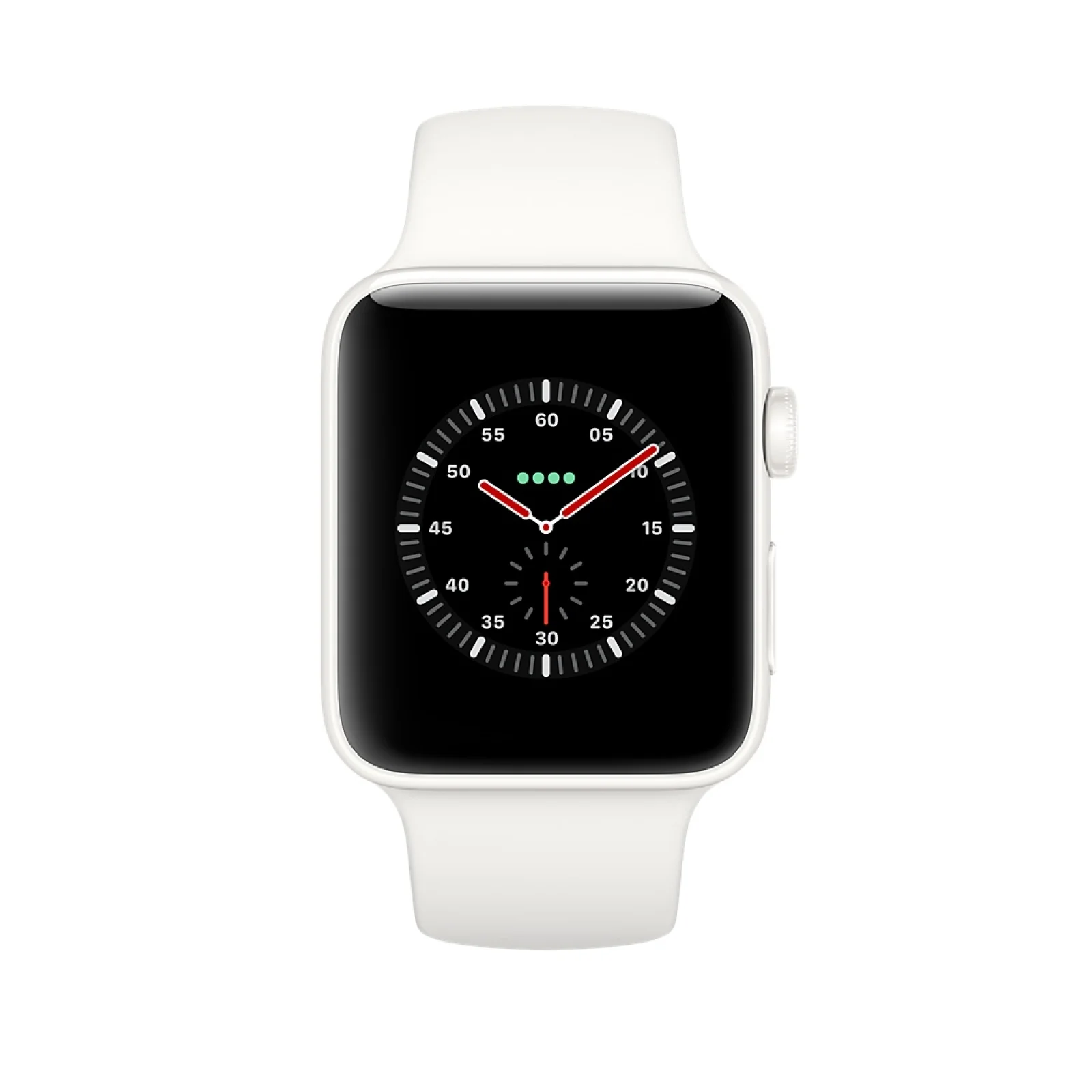 Apple Watch Edition Series 3 GPS + Cellular 42mm White Ceramic with Soft White/Pebble Sport Band (MQKD2)