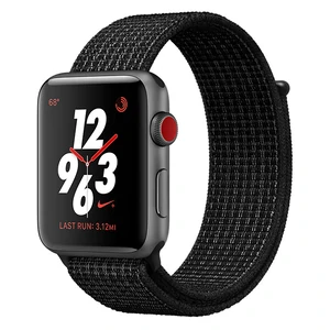 Смарт-годинник Apple Watch Nike+ Series 3 GPS + Cellular 38mm Space Gray Aluminum with Black/Pure Platinum Sport Loop (MQL82)