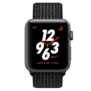 Apple Watch Nike+ Series 3 GPS + Cellular 38mm Space Gray Aluminum with Black/Pure Platinum Sport Loop (MQL82)