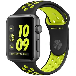 Ремінець Apple Black/Volt Nike Sport Band S/M M/L для Apple Watch 38mm, 40mm (MTMN2)