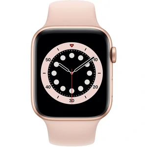 Apple Watch Series 6 GPS + Cellular 44mm Gold Aluminum Case with Pink Sand Sport Band (M07G3, MG2D3)
