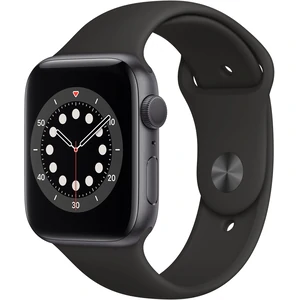 Смарт-часы Apple Watch Series 6 GPS 44mm Space Gray Aluminum Case with Black Sport Band (M00H3)