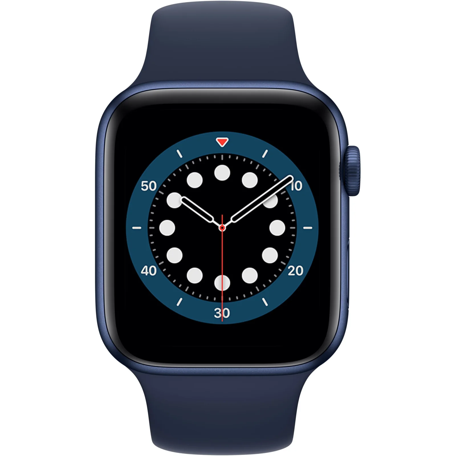 Apple Watch Series 6 GPS 44mm Blue Aluminum Case with Deep Navy Sport Band (M00J3)