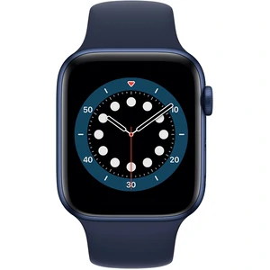 Apple Watch Series 6 GPS 44mm Blue Aluminum Case with Deep Navy Sport Band (M00J3)