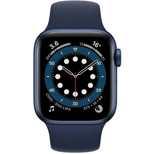 Apple Watch Series 6 GPS + Cellular 44mm Blue Aluminum Case with Deep Navy Sport Band (M07J3, M09A3)