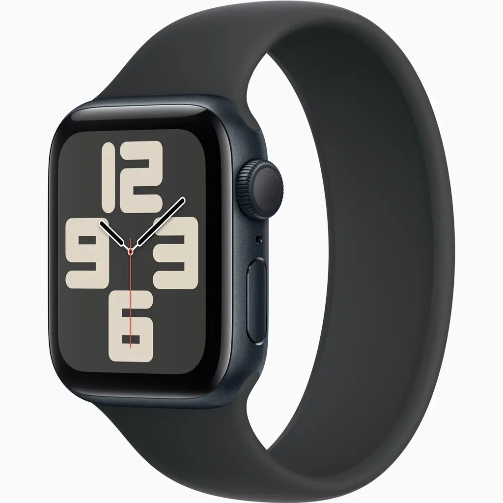Смарт-годинник Apple Watch SE 2 GPS 40mm Midnight Aluminum Case with Black Solo Loop Size 6 (MA9A4, MC0X4)