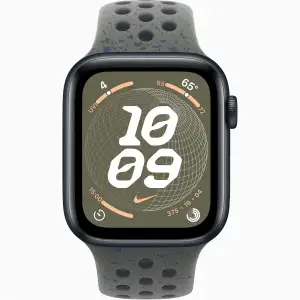 Смарт-часы Apple Watch SE 2 GPS + Cellular 44mm Midnight Aluminum Case with Cargo Knaki Nike Sport Band M/L (MA9L4, MYLE3)