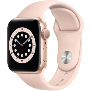 Смарт-часы Apple Watch Series 6 GPS 40mm Gold Aluminum Case with Pink Sand Sport Band (MG123)