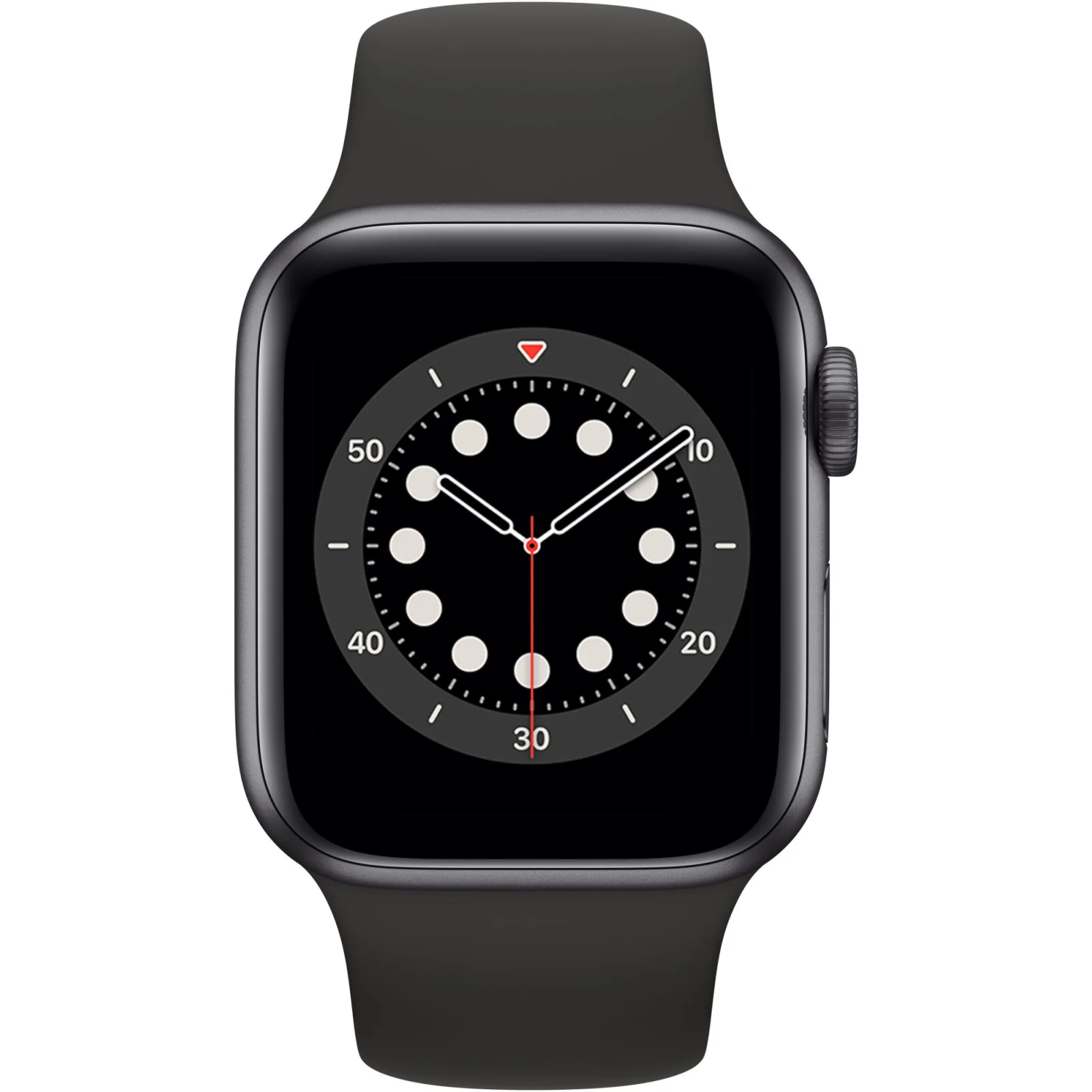 Apple Watch Series 6 GPS 40mm Space Gray Aluminum Case with Black Sport Band (MG133)