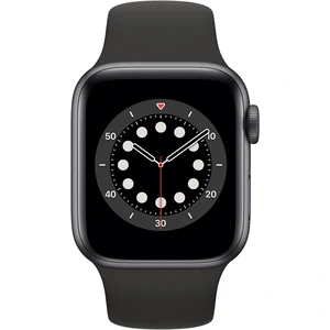 Apple Watch Series 6 GPS 40mm Space Gray Aluminum Case with Black Sport Band (MG133)