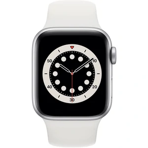 Apple Watch Series 6 GPS 40mm Silver Aluminum Case with White Sport Band MG283 (MG283LL/A)