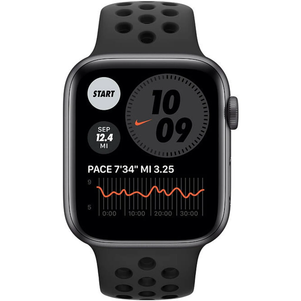 Apple Watch Nike Series 6 GPS + Cellular 40mm Space Gray Aluminum Case with Anthracite/Black Nike Sport Band (M06L3, M07E3)