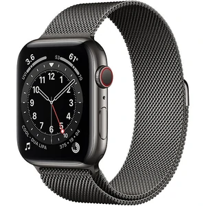Смарт-годинник Apple Watch Series 6 GPS + Cellular 40mm Graphite Stainless Steel Case with Graphite Milanese Loop (M06Y3, MG2U3)