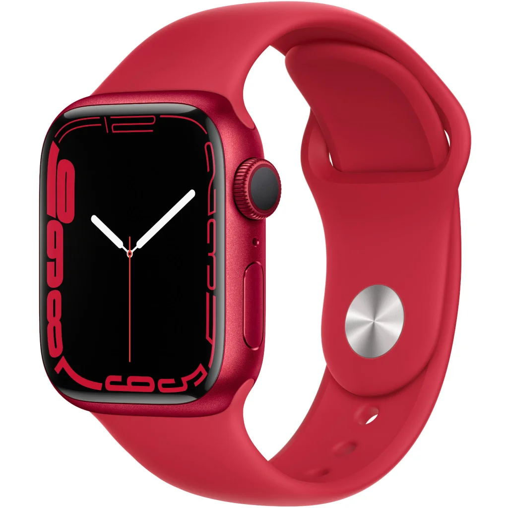 Смарт-годинник Apple Watch Series 7 GPS + Cellular 41mm Product Red Aluminum Case with Product Red Sport Band (MKHD3, MKHV3)
