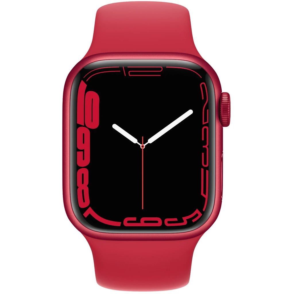 Смарт-годинник Apple Watch Series 7 GPS + Cellular 41mm Product Red Aluminum Case with Product Red Sport Band (MKHD3, MKHV3)