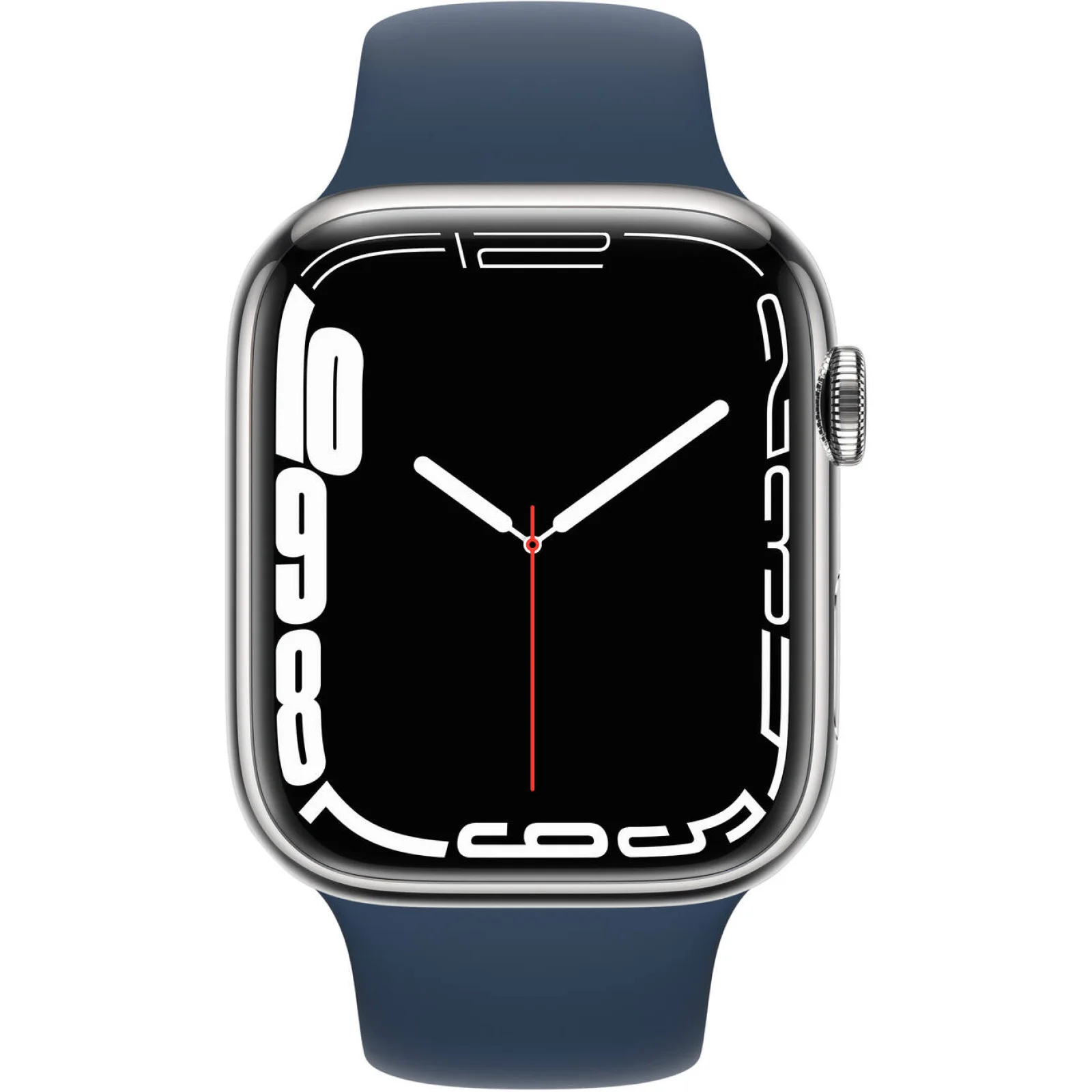 Смарт-часы Apple Watch Series 7 GPS + Cellular 45mm Graphite Stainless Steel Case with Abyss Blue Sport Band (MKJH3)