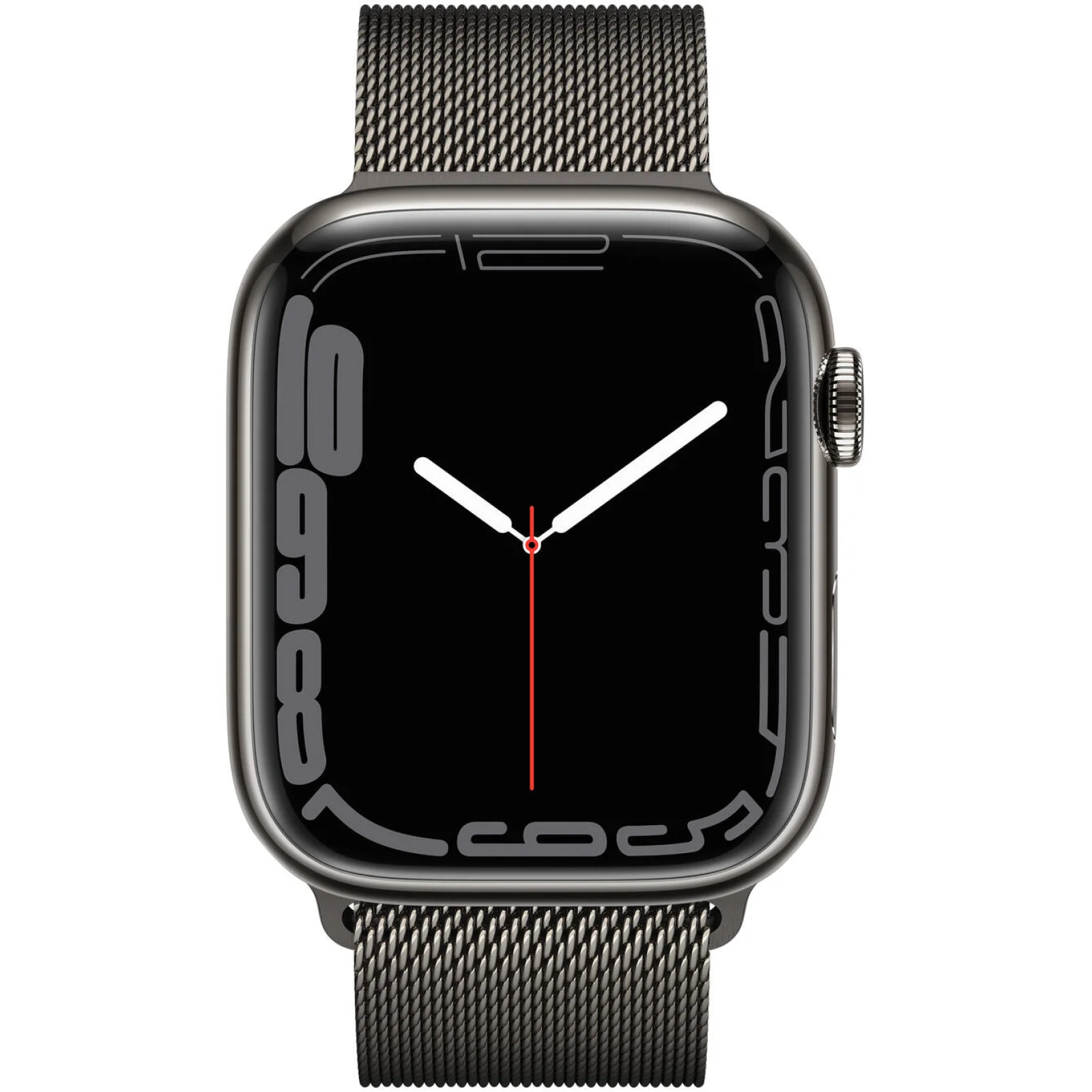 Смарт-годинник Apple Watch Series 7 GPS + Cellular 41mm Graphite Stainless Steel Case with Graphite Milanese Loop (MKHK3, MKJ23)