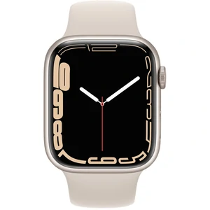 Смарт-годинник Apple Watch Series 7 GPS + Cellular 41mm Starlight Aluminum Case With Starlight Sport Band (MKH83)