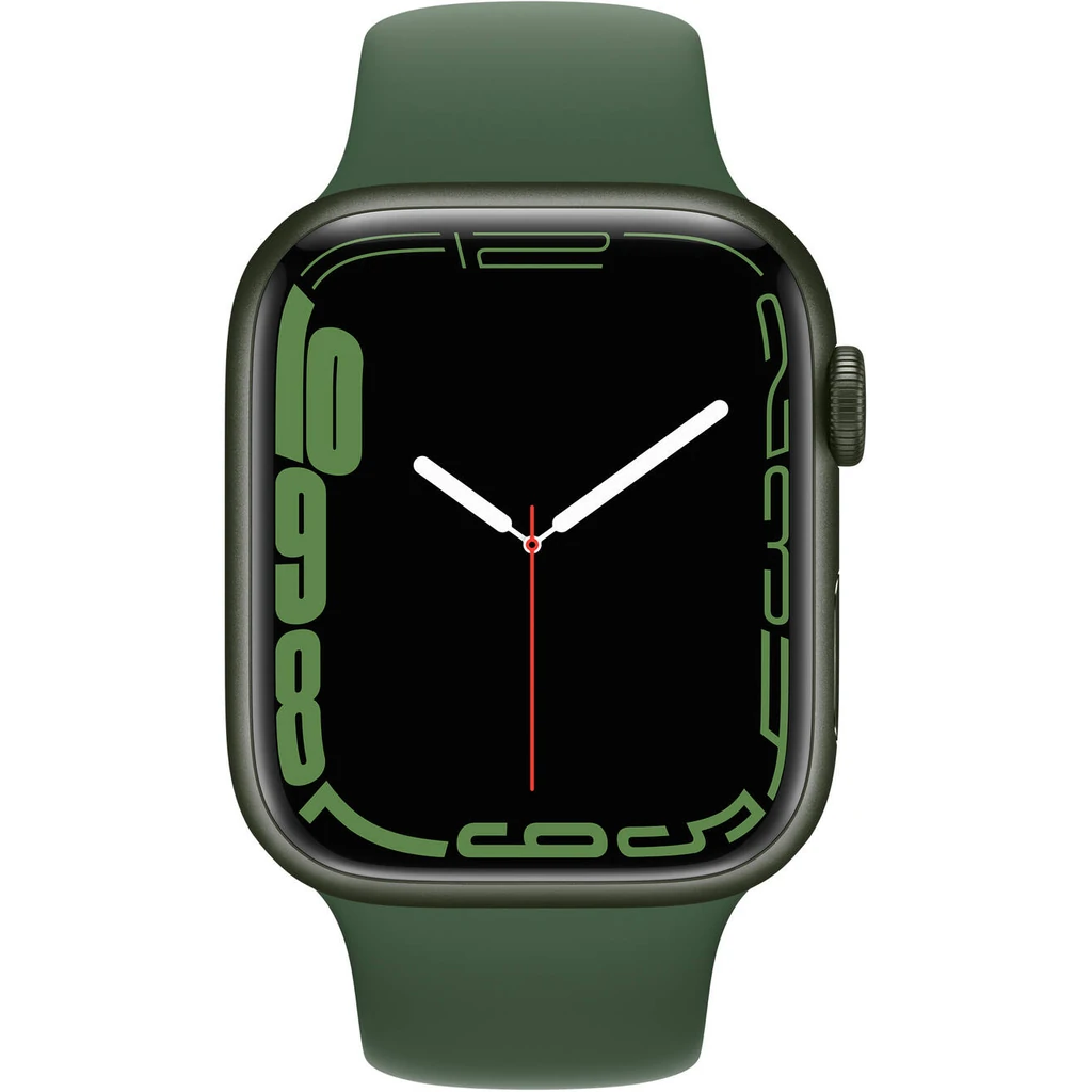Смарт-годинник Apple Watch Series 7 GPS + Cellular 45mm Green Aluminum Case With Clover Sport Band (MKJR3)