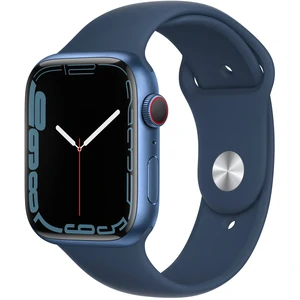 Смарт-годинник Apple Watch Series 7 GPS + Cellular 45mm Blue Aluminum Case with Abyss Blue Sport Band (MKJA3, MKJT3)