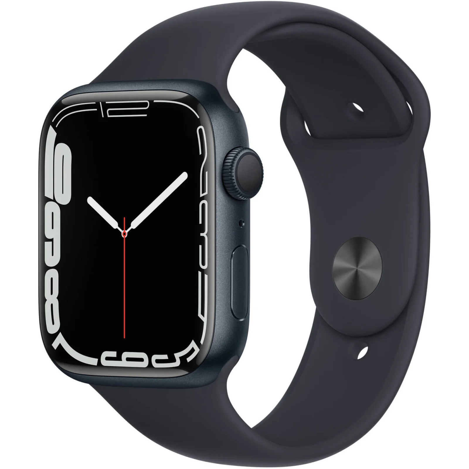 Смарт-годинник Apple Watch Series 7 GPS 45mm Midnight Aluminum Case With Midnight Sport Band (MKN53)