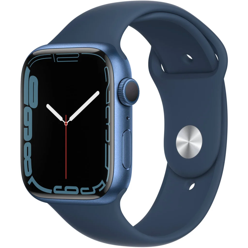 Смарт-годинник Apple Watch Series 7 GPS 41mm Blue Aluminum Case With Abyss Blue Sport Band (MKN13)