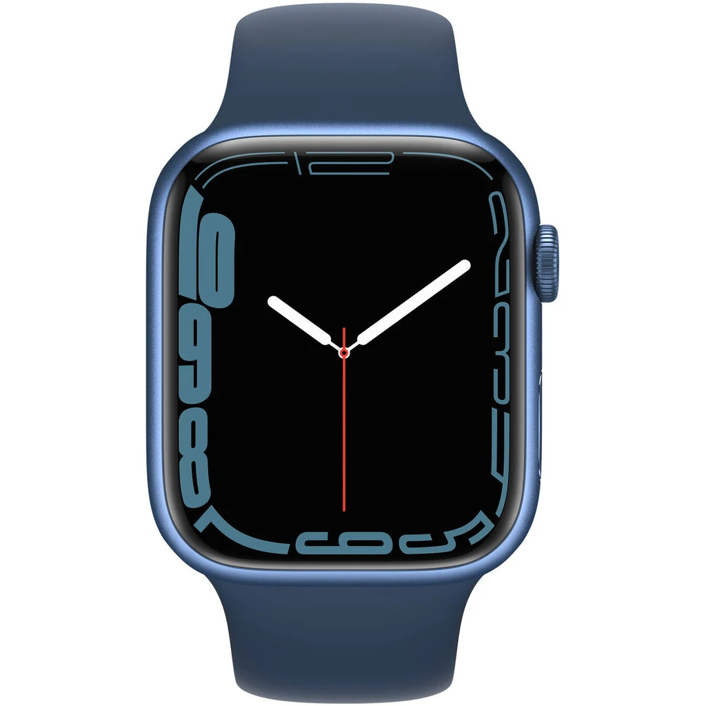 Смарт-годинник Apple Watch Series 7 GPS 41mm Blue Aluminum Case With Abyss Blue Sport Band (MKN13)