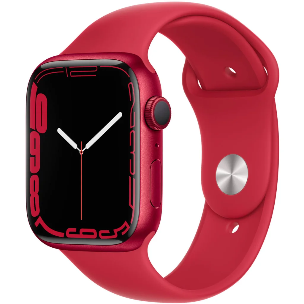 Смарт-часы Apple Watch Series 7 GPS + Cellular 45mm Product Red Aluminum Case with Product Red Sport Band (MKM83)