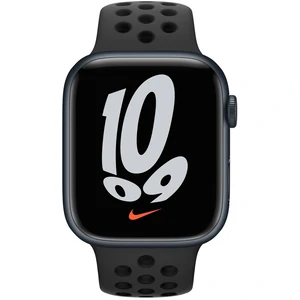 Смарт-годинник Apple Watch Nike Series 7 GPS 41mm Midnight Aluminum Case With Anthracite/Black Nike Sport Band (MKN43)