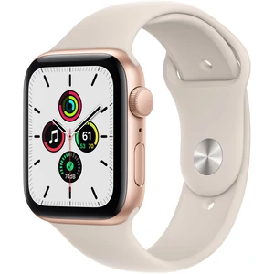 Смарт-годинник Apple Watch SE GPS 44mm Gold Aluminum Case with Starlight Sport Band (MKQ53)
