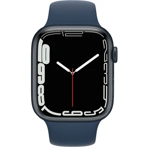 Смарт-годинник Apple Watch Series 7 GPS 45mm Midnight Aluminum Case With Abyss Blue Sport Band (MKNN3, MKUW3)