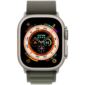 Смарт-часы Apple Watch Ultra GPS + Cellular 49mm Titanium Case with Green Alpine Loop Small (MNHC3/MNHJ3)