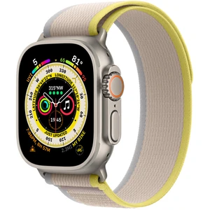 Смарт-годинник Apple Watch Ultra GPS + Cellular 49mm Titanium Case with Yellow/Beige Trail Loop M/L (MQF23/MQFU3)
