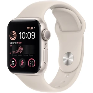 Смарт-часы Apple Watch SE 2 GPS 40mm Starlight Aluminum Case with Starlight Sport Band S/M (MNT33)