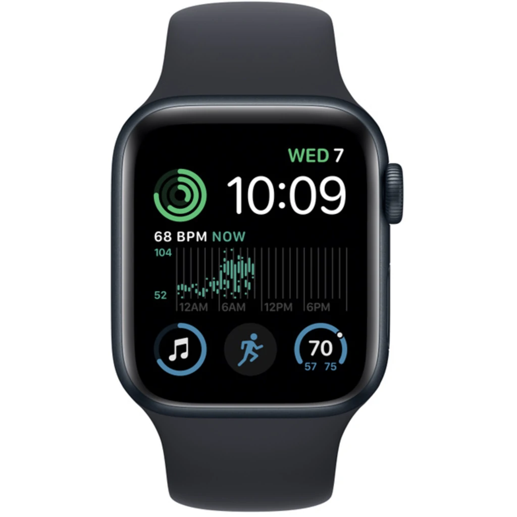Смарт-годинник Apple Watch SE 2 GPS 40mm Midnight Aluminum Case with Midnight Sport Band S/M (MNT73)