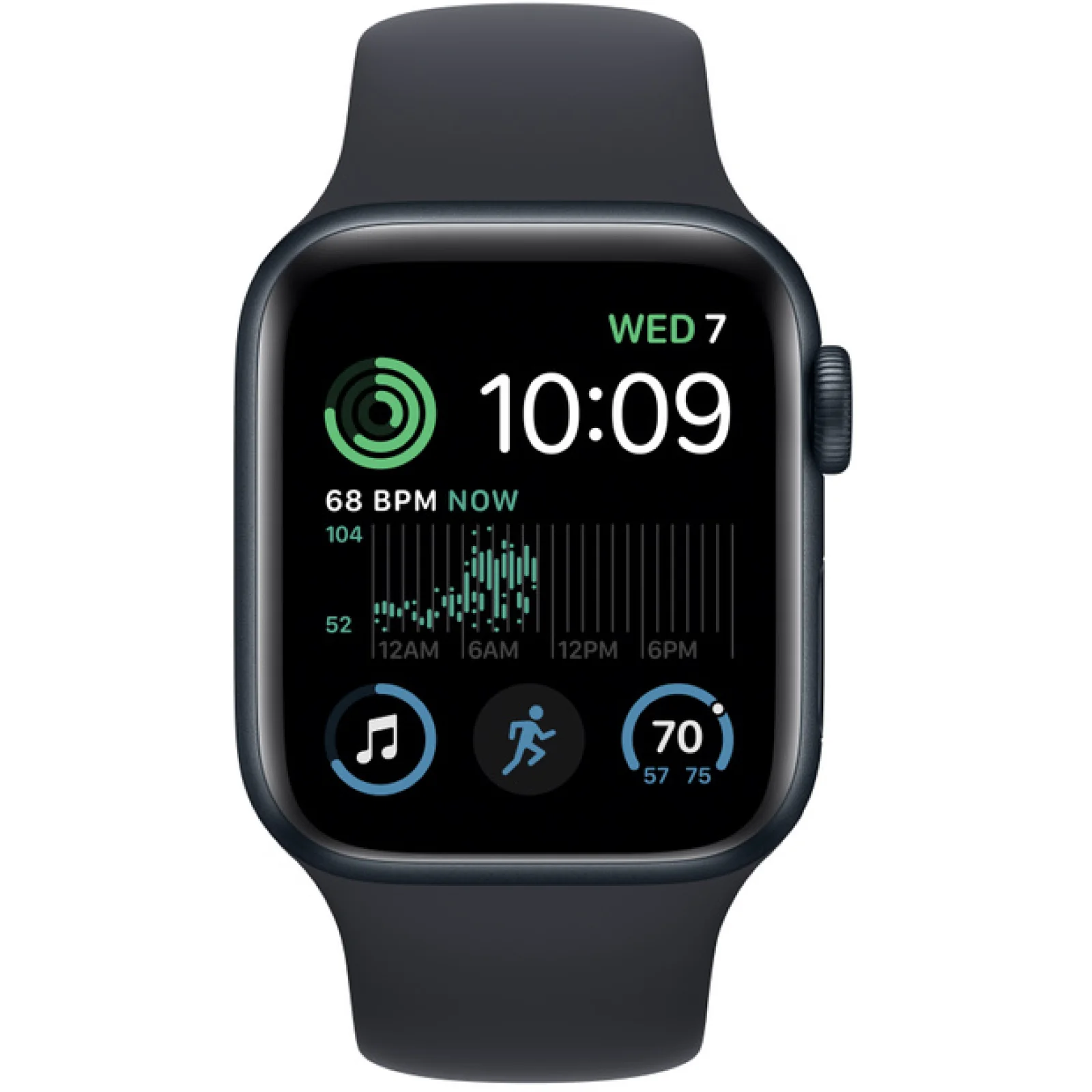 Смарт-годинник Apple Watch SE 2 GPS 40mm Midnight Aluminum Case with Midnight Sport Band S/M (MNT73)
