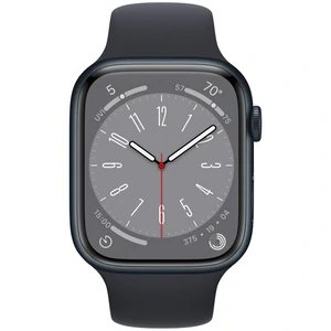 Смарт-годинник Apple Watch Series 8 GPS + Cellular 45mm Midnight Aluminum Case with Midnight Sport Band M/L (MNVL3)