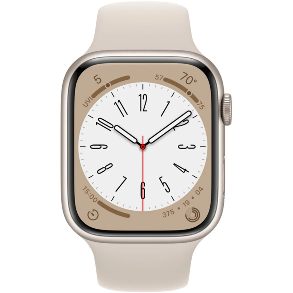 Смарт-годинник Apple Watch Series 8 GPS + Cellular 41mm Starlight Aluminum Case with Starlight Sport Band (MNHY3)