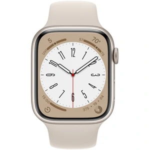 Смарт-годинник Apple Watch Series 8 GPS + Cellular 41mm Starlight Aluminum Case with Starlight Sport Band (MNHY3)