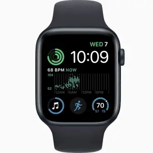 Смарт-годинник Apple Watch SE 2 GPS 44mm Midnight Aluminum Case with Midnight Sport Band XL (MNLC3, MQH53)