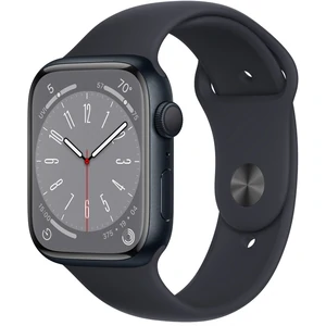 Смарт-годинник Apple Watch Series 8 GPS 41mm Midnight Aluminum Case with Midnight Sport Band S/M (MNU73)