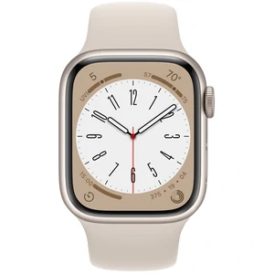 Смарт-годинник Apple Watch Series 8 GPS 45mm Starlight Aluminum Case with Starlight Sport Band M/L (MNP93)