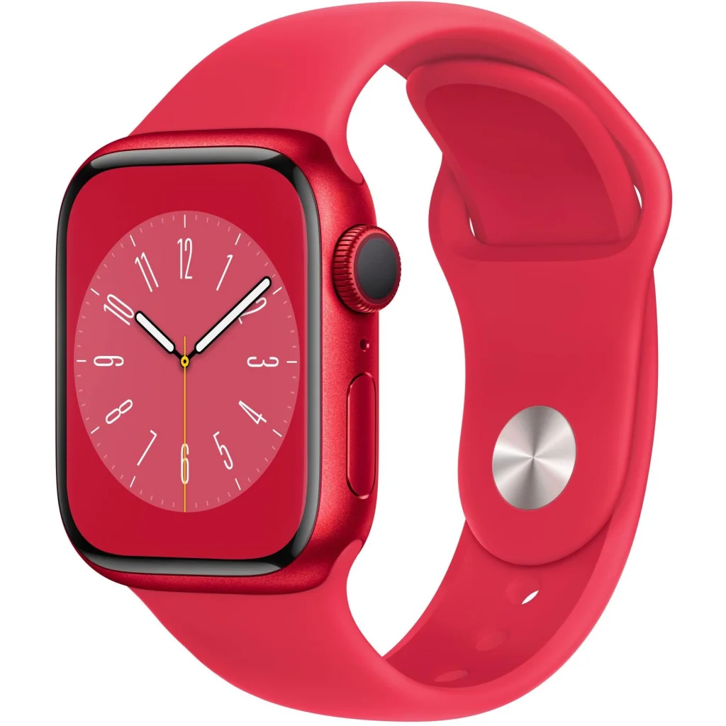 Смарт-годинник Apple Watch Series 8 GPS 41mm Product Red Aluminum Case with Product Red Sport Band (MNP73)