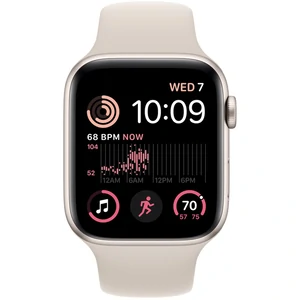 Смарт-годинник Apple Watch SE 2 GPS + Cellular 44mm Starlight Aluminum Case with Starlight Sport Band S/M (MRGT3)