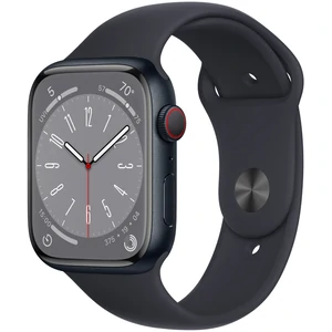 Смарт-часы Apple Watch Series 8 GPS + Cellular 41mm Midnight Aluminum Case with Midnight Sport Band (MNHV3)