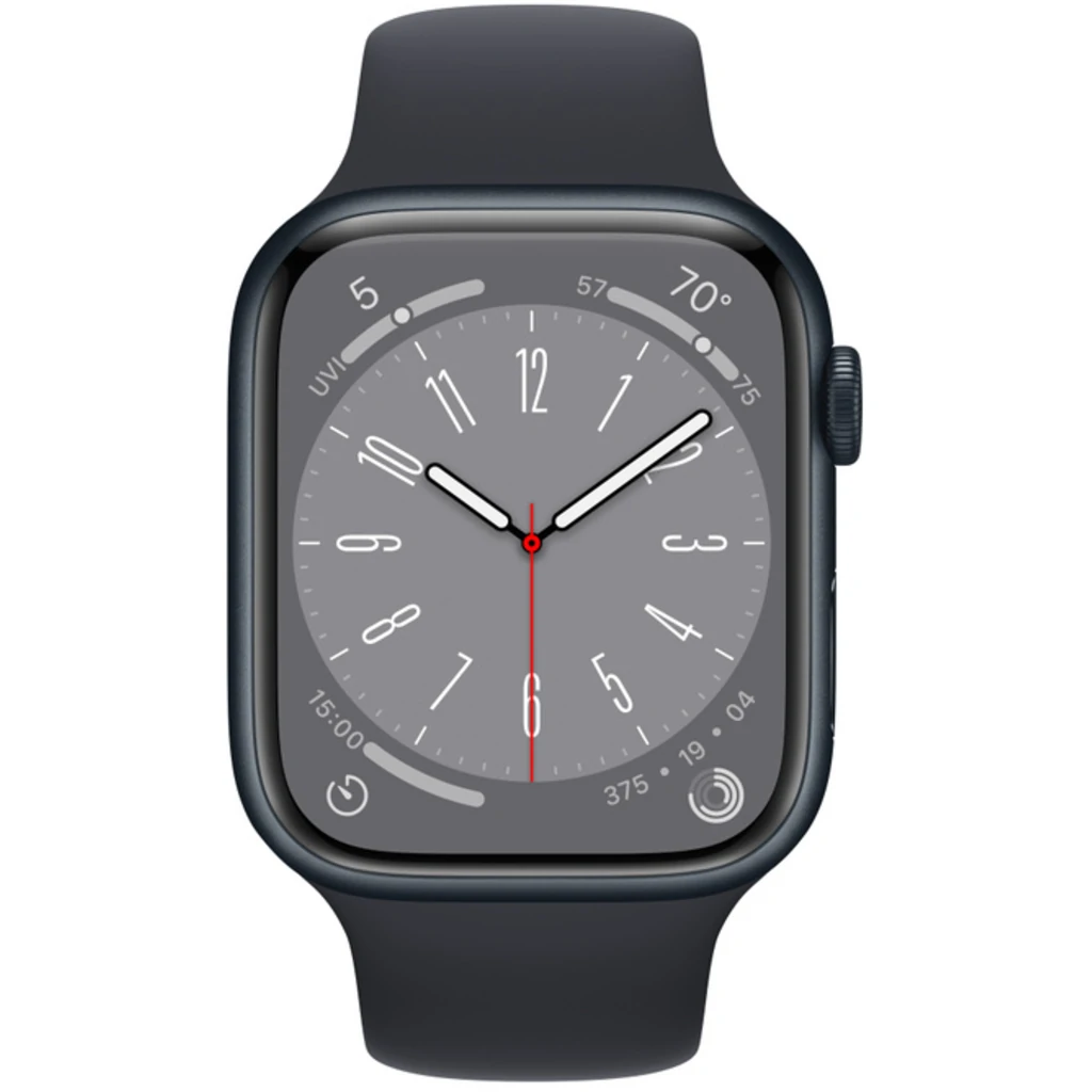 Смарт-годинник Apple Watch Series 8 GPS + Cellular 41mm Midnight Aluminum Case with Midnight Sport Band (MNHV3)