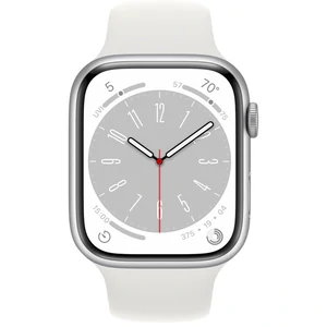 Смарт-годинник Apple Watch Series 8 GPS 45mm Silver Aluminum Case with White Sport Band (MP6N3)