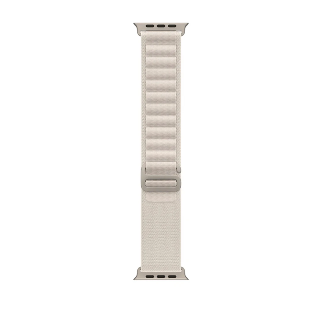 Смарт-годинник Apple Watch Ultra GPS + Cellular 49mm Titanium Case with Starlight Alpine Loop Medium (MQF03/MQFR3)