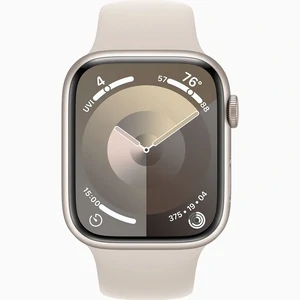 Смарт-часы Apple Watch Series 9 GPS 45mm Starlight Aluminum Case with Starlight Sport Band M/L (MR973)